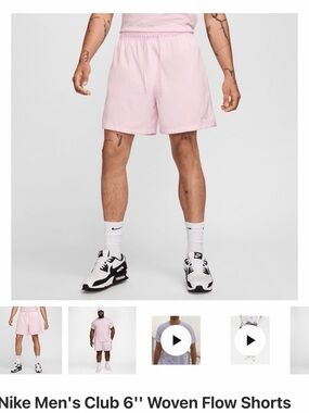Nike Men’s Pale Pink Woven Flow Shorts